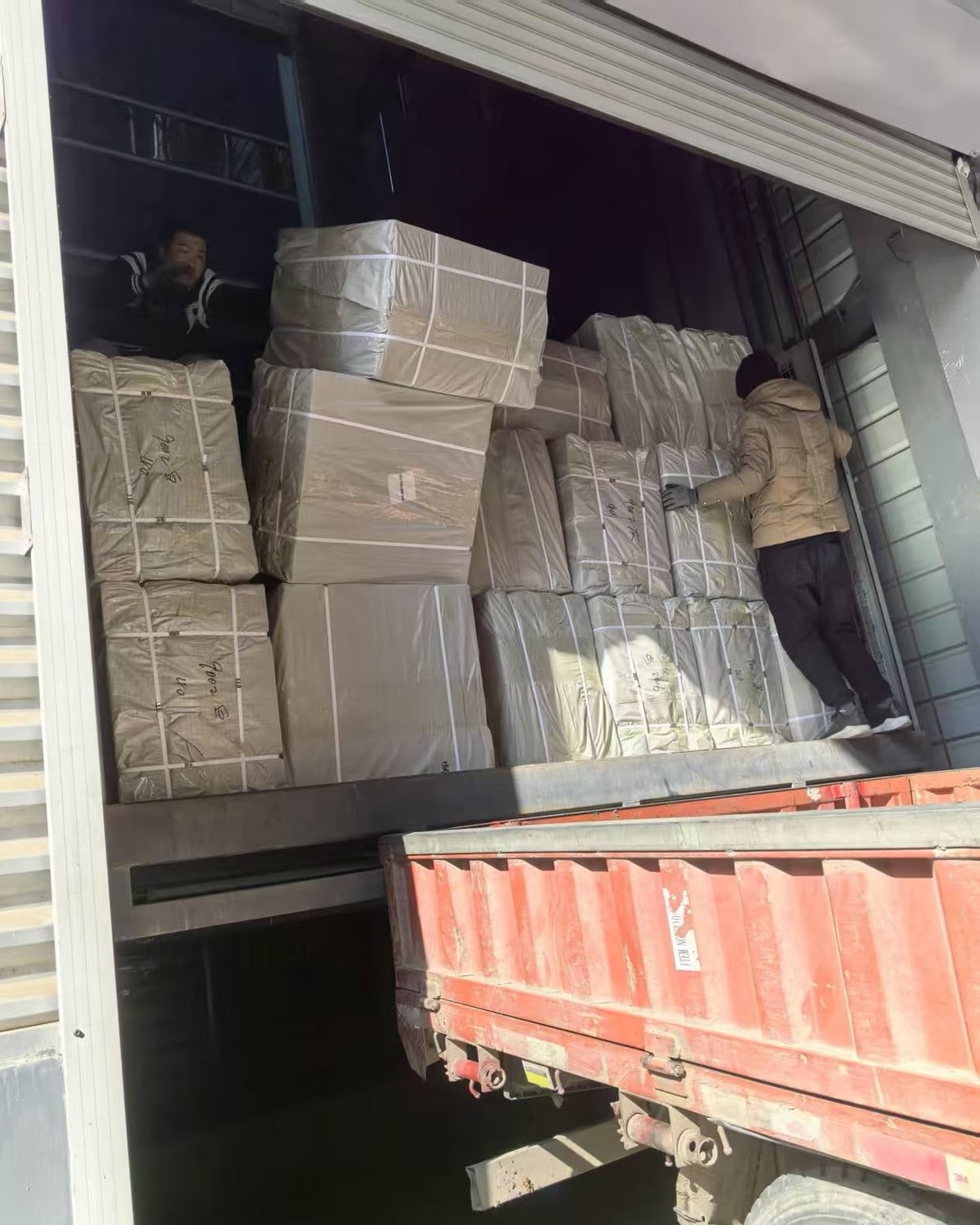Bulk bag orders being loaded for shipment