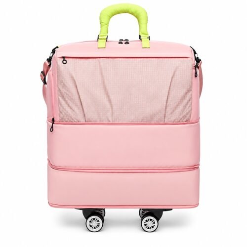 Expandable nylon wheeled travel bag for wholesale buyers