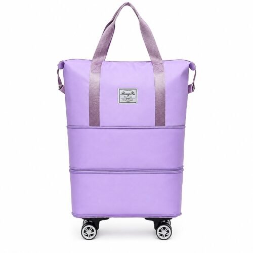 Expandable Oxford fabric wheeled travel bag for wholesale buyers